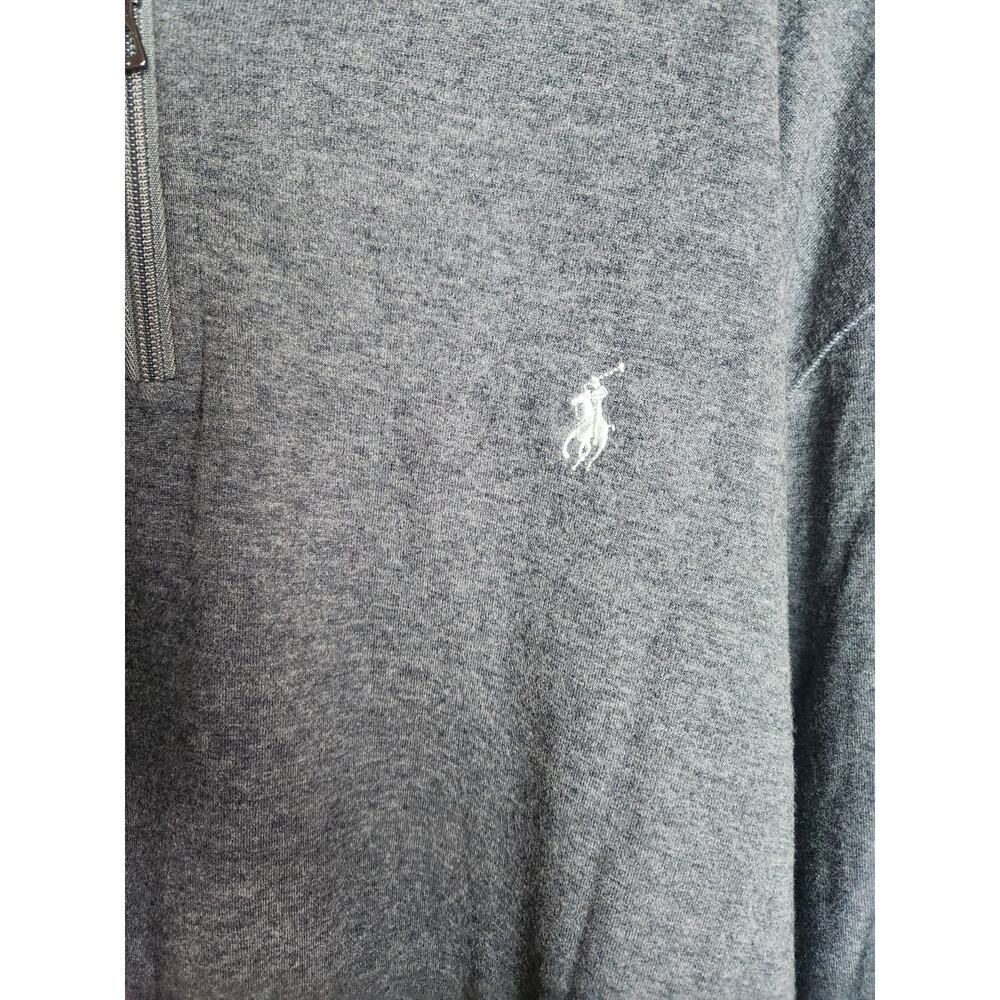 Polo Ralph Lauren Mens quarter zip pullover sz XXL gray soft stretch preppy - Picture 2 of 8